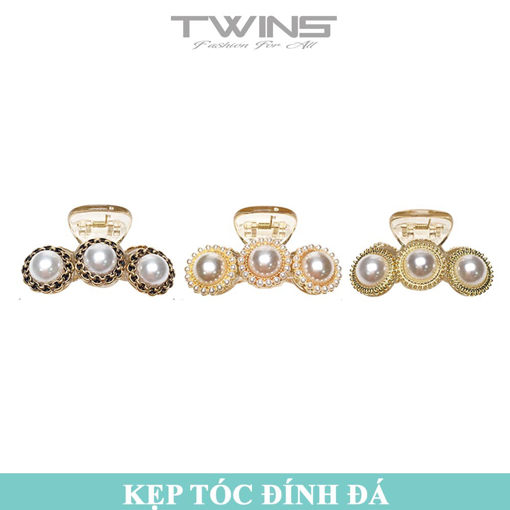 Kẹp tóc kim loại đính đá SK202 sang trọng, dễ thương, xinh đẹp phong cách Hàn Quốc làm phụ kiện tóc cho nữ