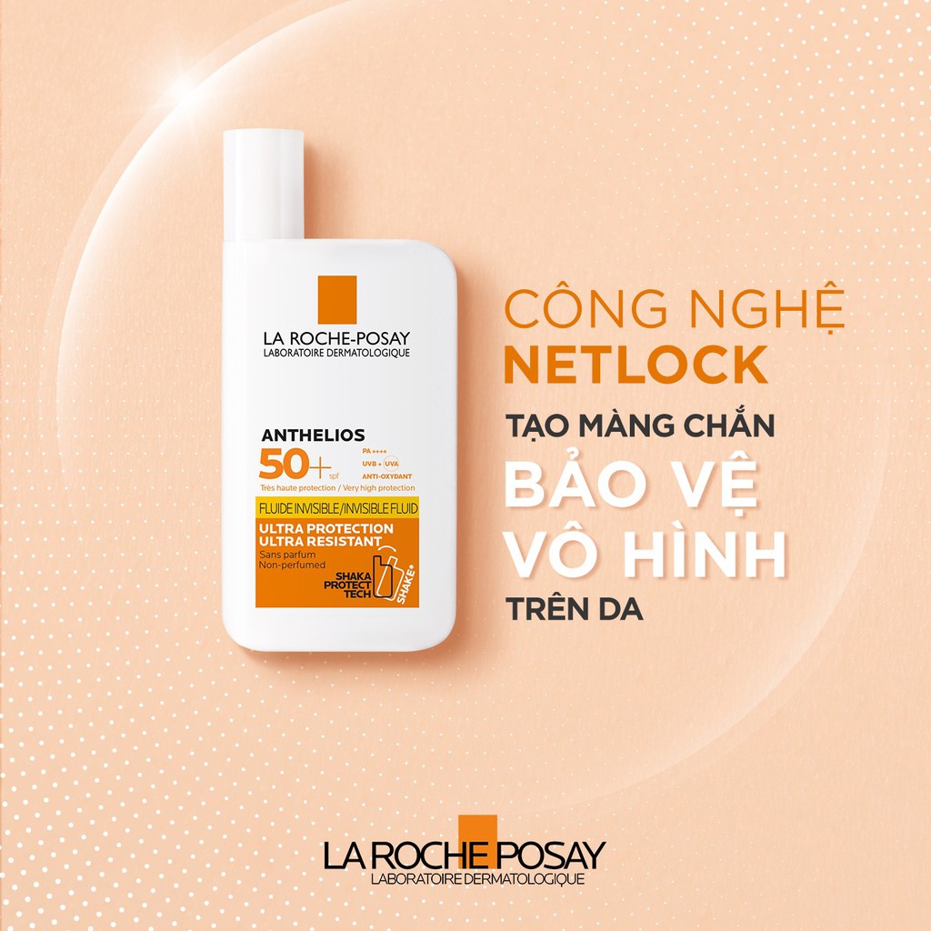 (Mẫu mới 2022) Kem chống nắng cho da dầu mụn La Roche-Posay Anthelios Anti-Shine Gel Cream 50ml