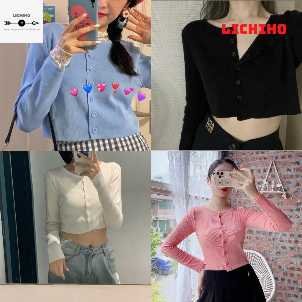 Áo croptop tay dài YAN CT08 LICHIHO áo thun nữ chất lượng quyển rủ