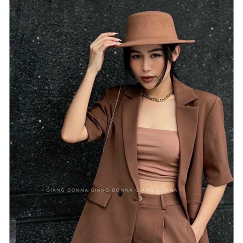 SET 3 MÓN: ÁO HAI DÂY + ÁO KHOÁC VEST + QUẦN NGỐ