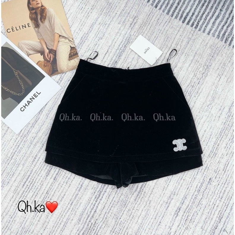 CHÂN VÁY NHUNG CELI CHUẨN TAG MÁC LOẠI 1 MS23001