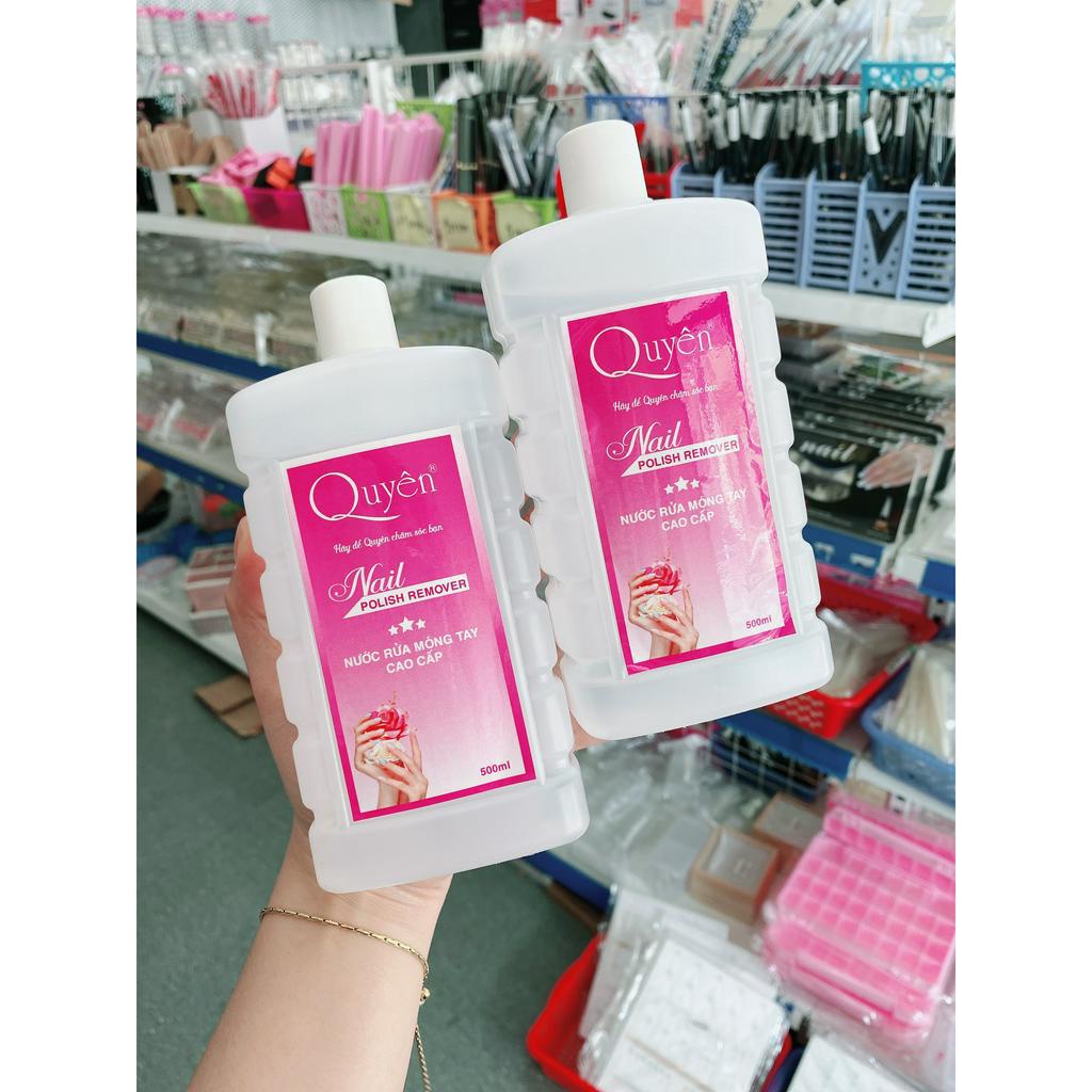 Axiton QUYÊN , Axeton VINIMAY dùng tẩy rửa móng tay hiệu quả - nước lau gel chính hãng chai 500ml