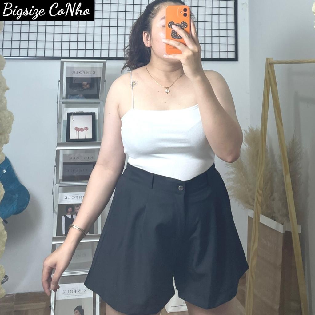 Quần đùi bigsize nữ lưng thun và khóa kéo, Quần short nữ big size ngoại cỡ Q8 | BigBuy360 - bigbuy360.vn