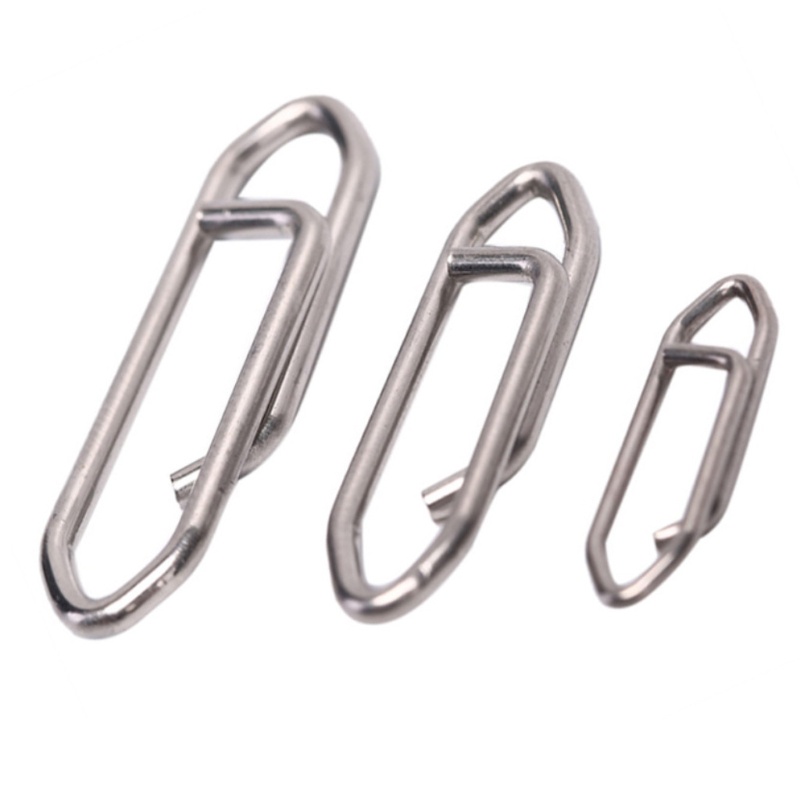 Set 50 Kẹp Nối Nhanh Bằng Thép Không Gỉ Dùng Trong Câu Cá