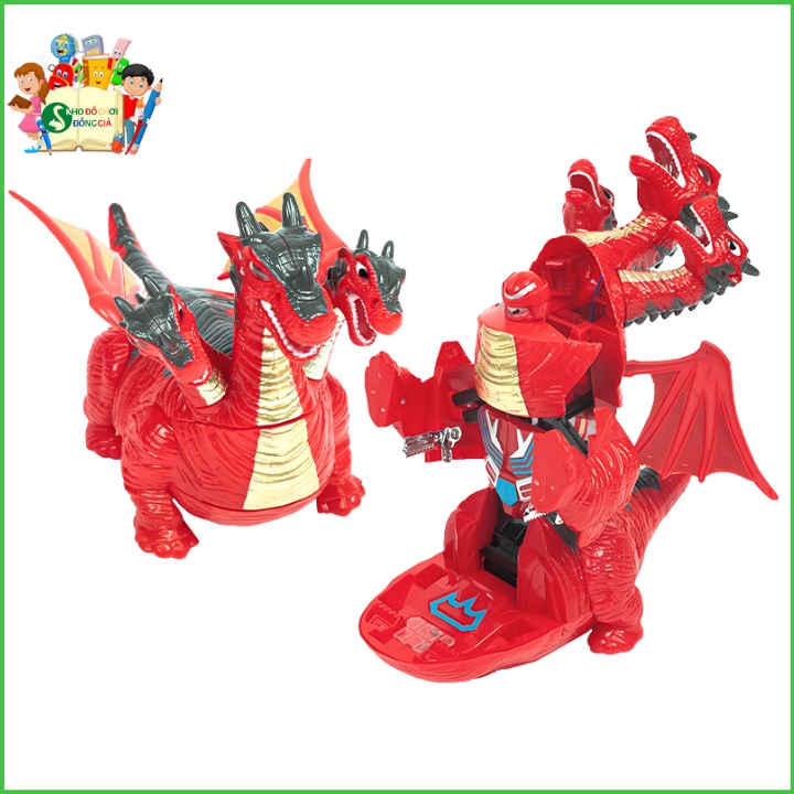 Đồ chơi tư duy- Khủng long biến hình- Đồ chơi khủng long- Xe khủng long biến hình