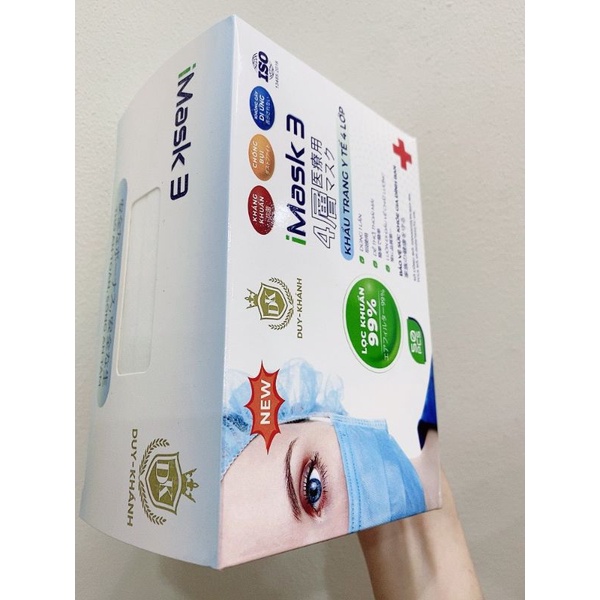 Hộp 50 chiếc khẩu trang y tế kháng khuẩn Duy Khánh