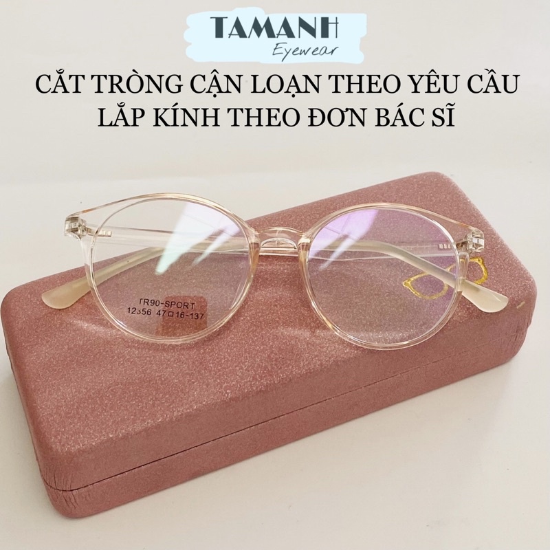 Gọng kính cận nhựa trẻ em nam nữ gọng nhựa dáng tròn siêu nhẹ -KÍNH MẮT TÂM ANH nhận cắt mắt cận , viễn , loạn giá tốt