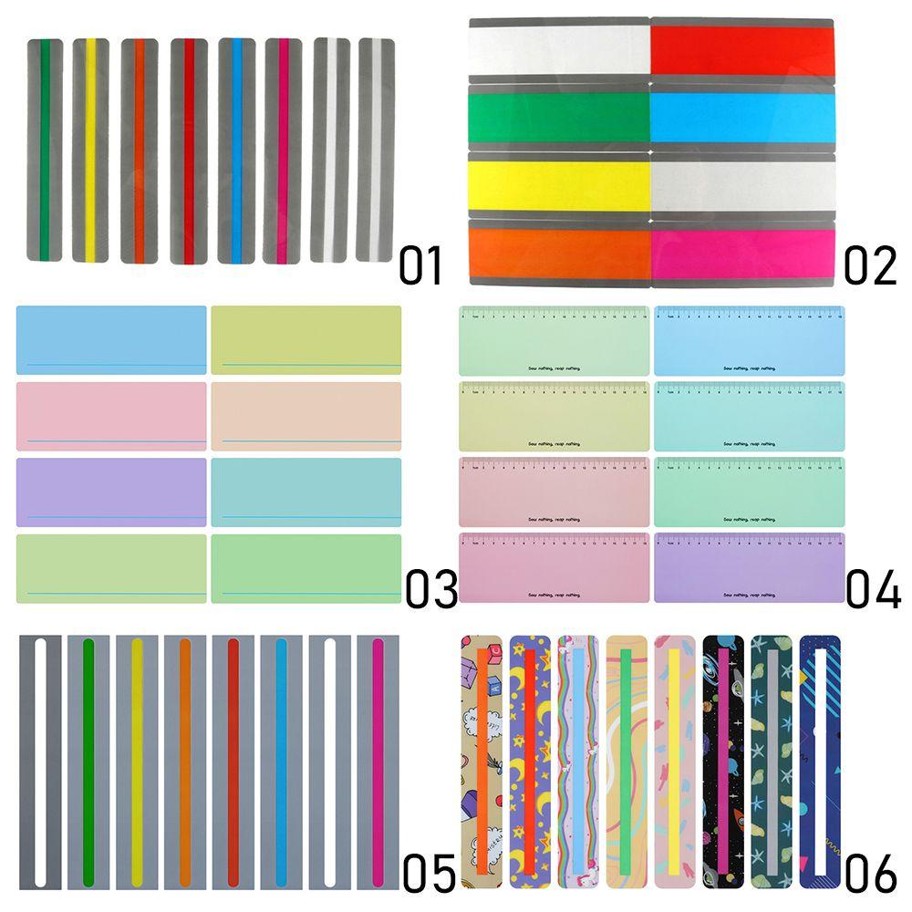 Bộ 8 Cuộn Băng Keo Nhựa PVC Đánh Dấu Trang Sách Nhiều Màu Sắc