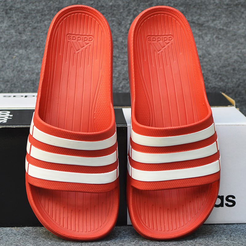 Adidas Duramo màu đỏ sọc trắng