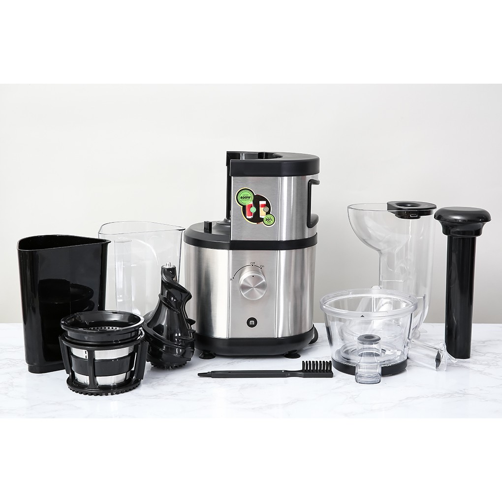 [Mã ELHA22 giảm 6% đơn 300K] Máy ép trái cây Slowjuicer công suất lớn Mishio OJ6-Fruitberry-S 400W