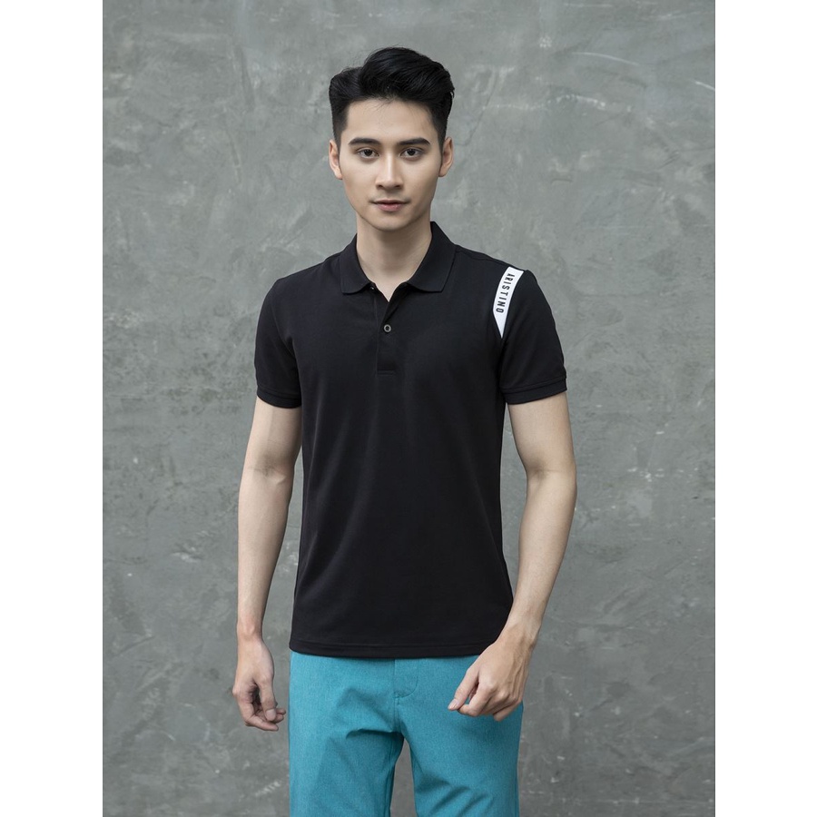 Áo thun polo nam Aristino APS008S1 phông có cổ bẻ dáng slim fit ôm nhẹ trơn màu vải cotton cao cấp mềm mại