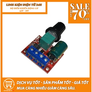Mạch điều khiển tốc độ động cơ pwm 5a mini dc-dc 4.5v-35v 5a 90w