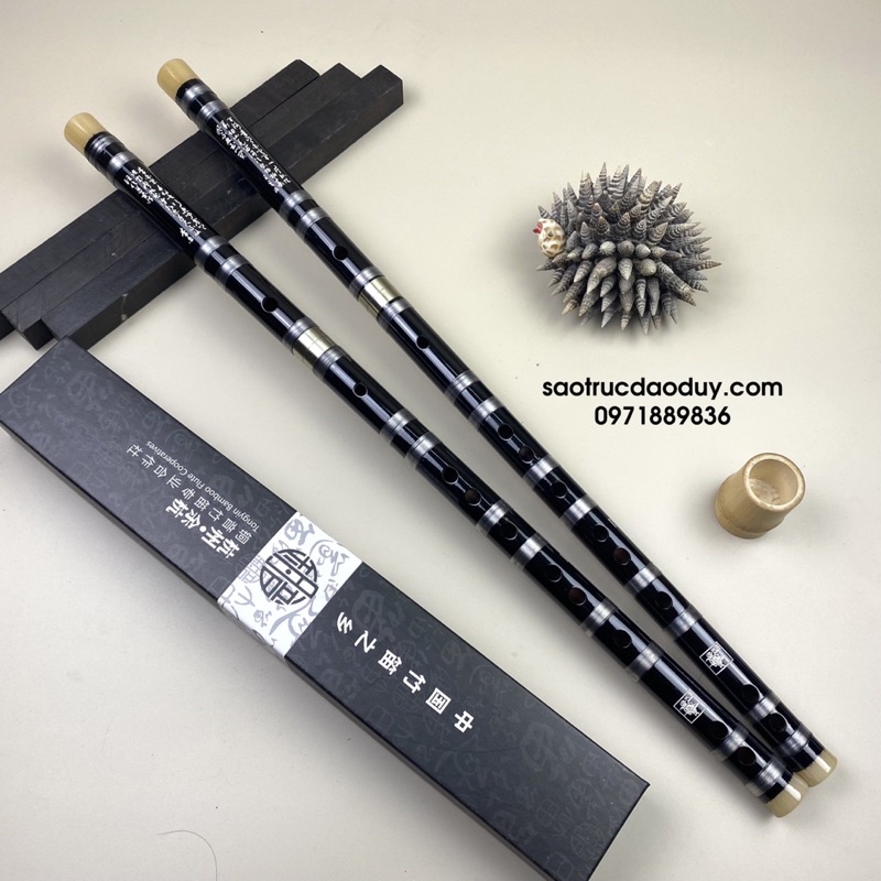 Sáo dizi MUTONG MT1, dizi khớp inox màu đen