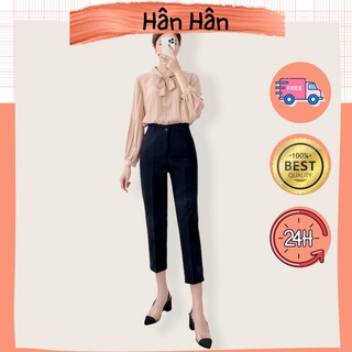 Quần baggy công sở dáng lỡ vải 2 biên
