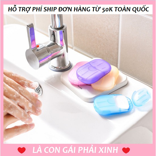 Xà Phòng Giấy Du Lịch 1 Lần/ Xà Bông Rửa Tay Dạng Miếng Tiện Lợi