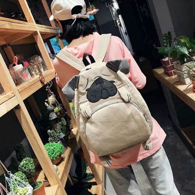 Balo chó cute phô mai con bò cười