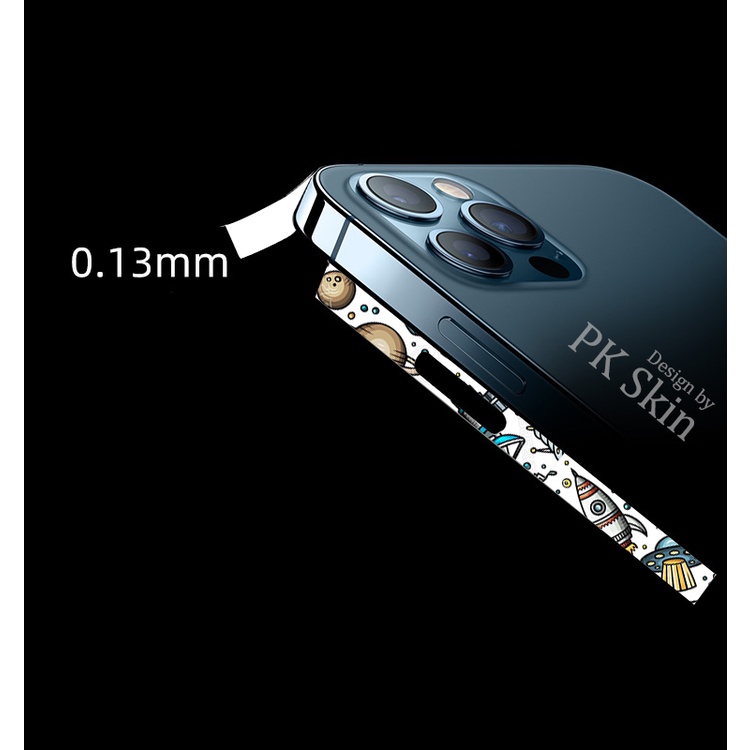 Miếng dán viền iPhone 14 , iphone 14 pro, iphone 14 pro max, 14 plus in hình theo yêu cầu.