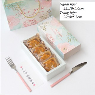 Bộ hộp túi đựng bánh/kẹo nougat/bánh dứa