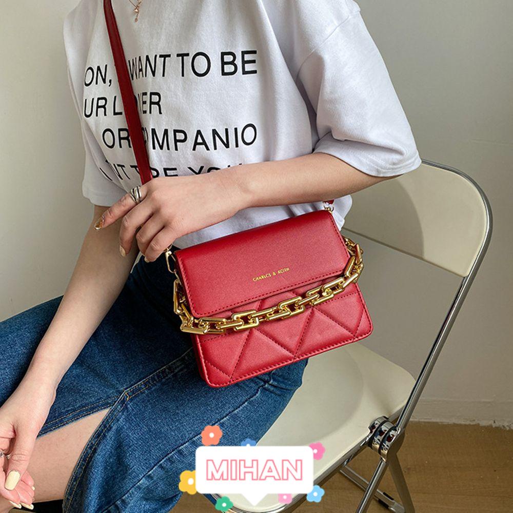 Túi Đeo Chéo Da PU Nhiều Màu Sắc Thời Trang Cho Nữ MIHAN1