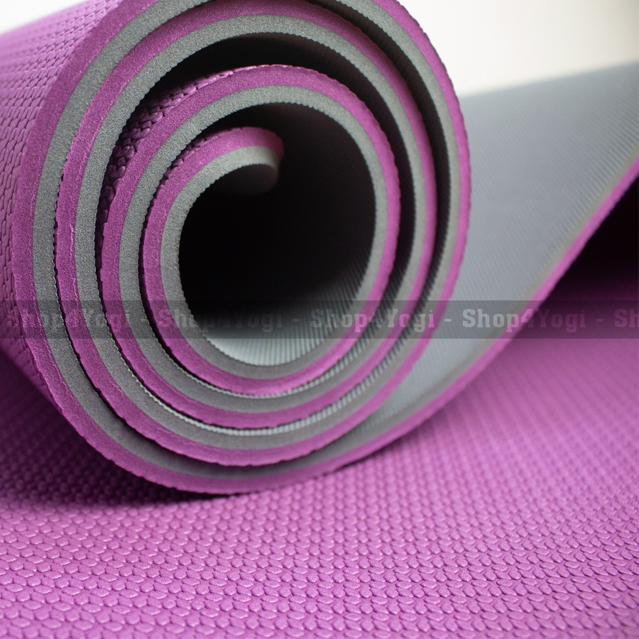 Thảm Tập Yoga GYM Zera Mat TPE 8mm 2 Lớp Kèm Túi &amp; Dây Cột | 10 Màu Lựa Chọn