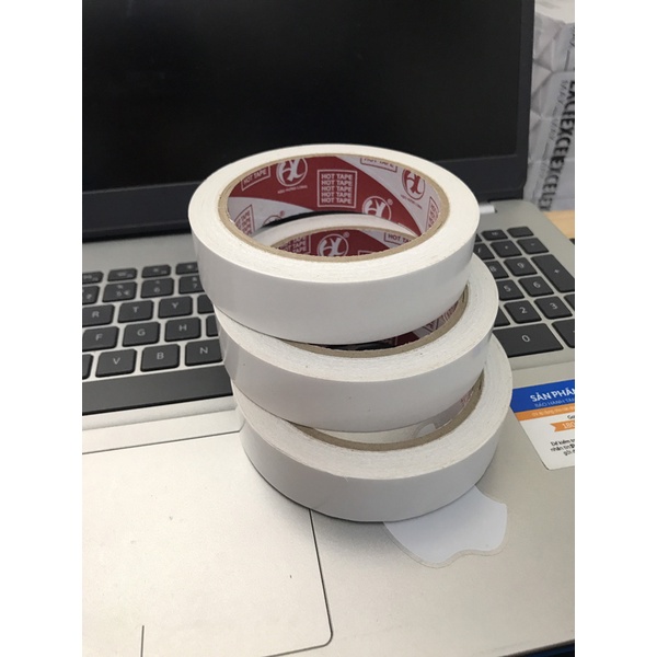 Băng keo 2 mặt trong suốt dán giấy siêu dính 1.2cm, 2.4cm, 4.8cm THIỆN PHƯỚC