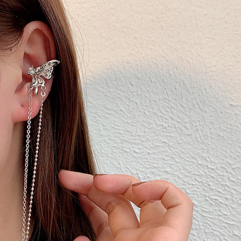 Khuyên Kẹp Vành Tai Không Cần Xỏ Lỗ Bằng Hợp Kim Tinh Tế Cho Nữ