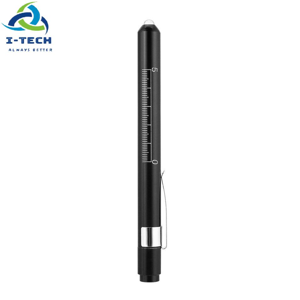 Aluminum Medical Surgical Penlight Pen Light Flashlight Torch With Scale First Aid