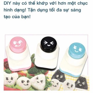 [ Giá Hấp Dẫn ] BỘ KHUÔN SET 3 MÁY DẬP RONG BIỂN MẶT CƯỜI MẮT TRÒN NGỘ NGHĨNH