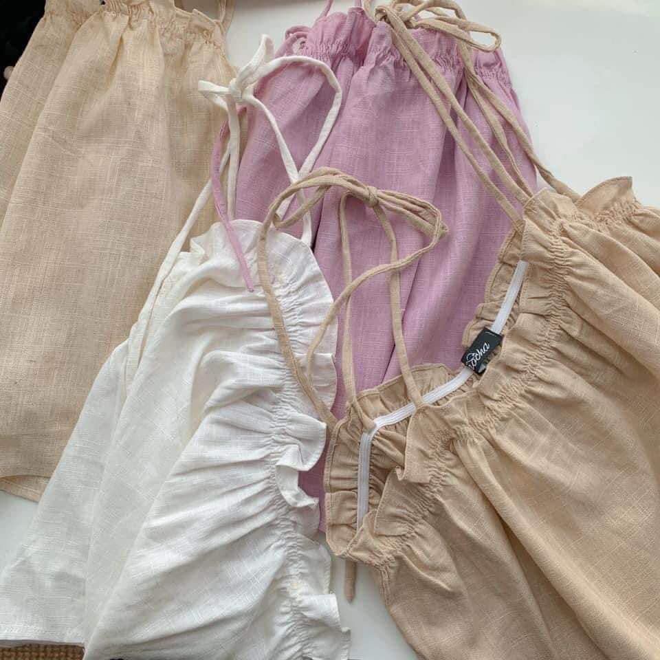 ÁO Croptop🍃FREESHIP🍃áo 2s bo chun đũi vintage nhẹ nhàng mix được mọi đồ | BigBuy360 - bigbuy360.vn
