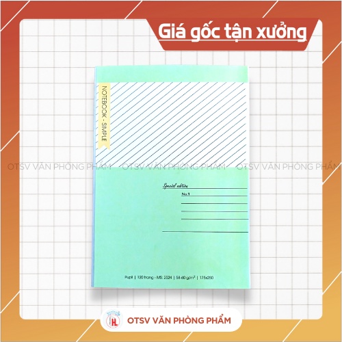 HẢI TIẾN Vở kẻ ngang 72 trang, 120 trang, giấy không bụi