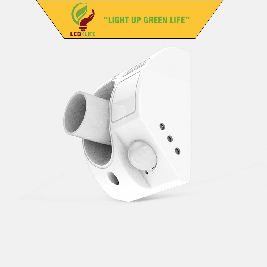ĐUI ĐÈN CẢM BIẾN hồng ngoại RẠNG ĐÔNG E27 300W, tự động bật tắt đèn khi có chuyển động BH 1 năm