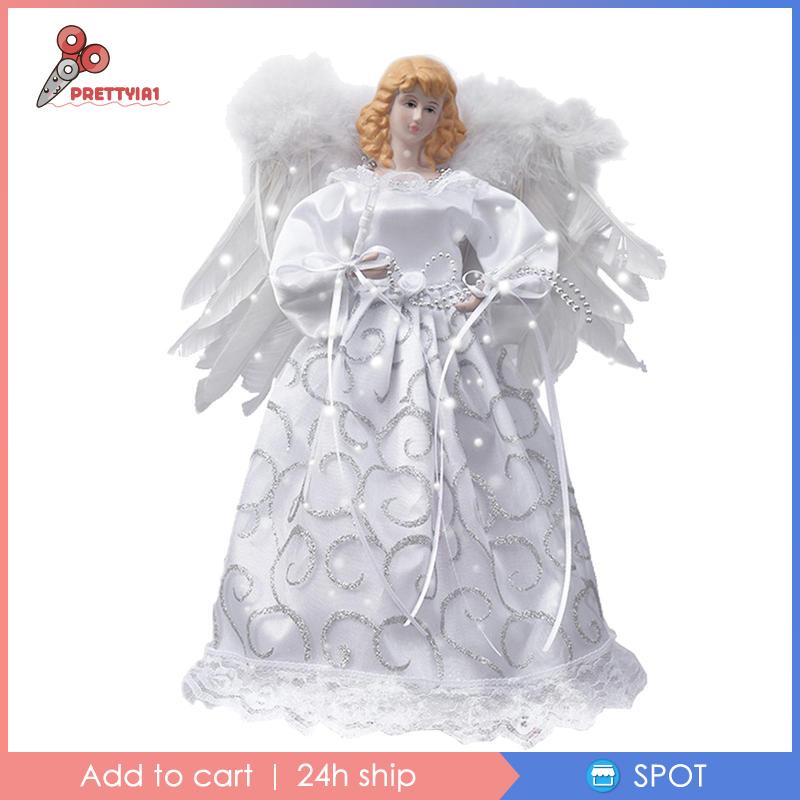 [Prettyia1] Thiên Thần Chiếu Sáng Trang Trí Giáng Sinh