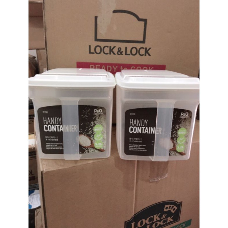 Hộp bảo quản thực phẩm Lock&Lock Dry Food P-1735 (750ml) P-1736 (1.6L) P-1737 (2.4L) P-1738 [3.2L] P-1739 [5L] Hàng P&Q