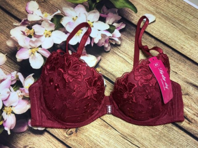 Áo lót cài trước ren thiêu