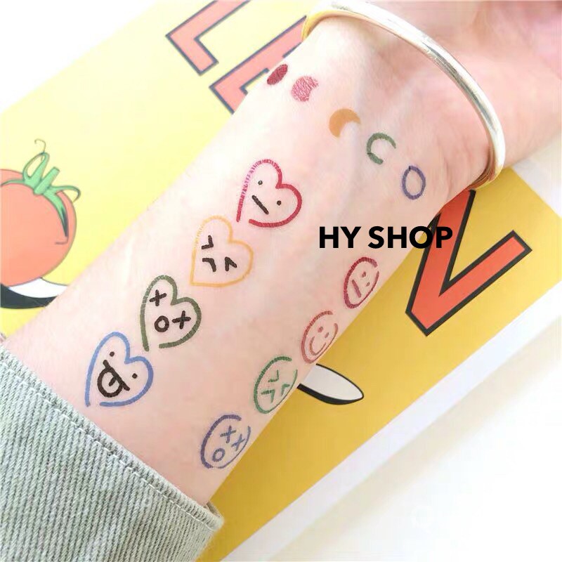 HÌNH XĂM DÁN MINI TATTOO CHỐNG THẤM NƯỚC CÁ TÍNH HÀN QUỐC HOT TREND