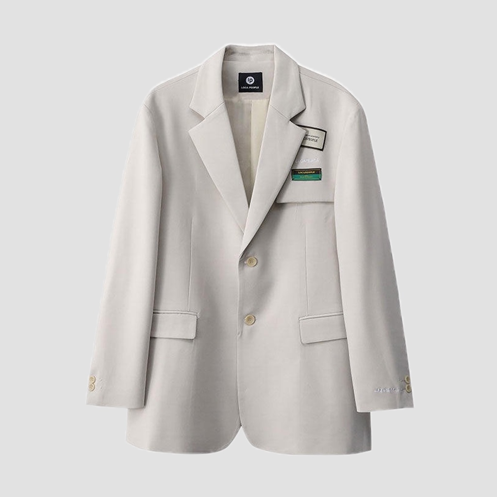 Áo Blazer nam phong cách Hàn Quốc ,thời trang unisex phong cách Hàn Quốc,màu đen/Quả mơ