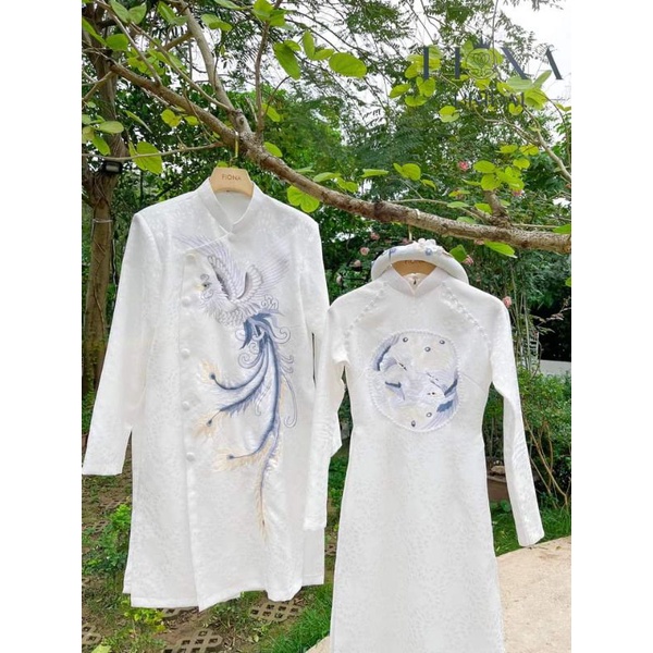 Áo dài cặp cô dâu chú rể