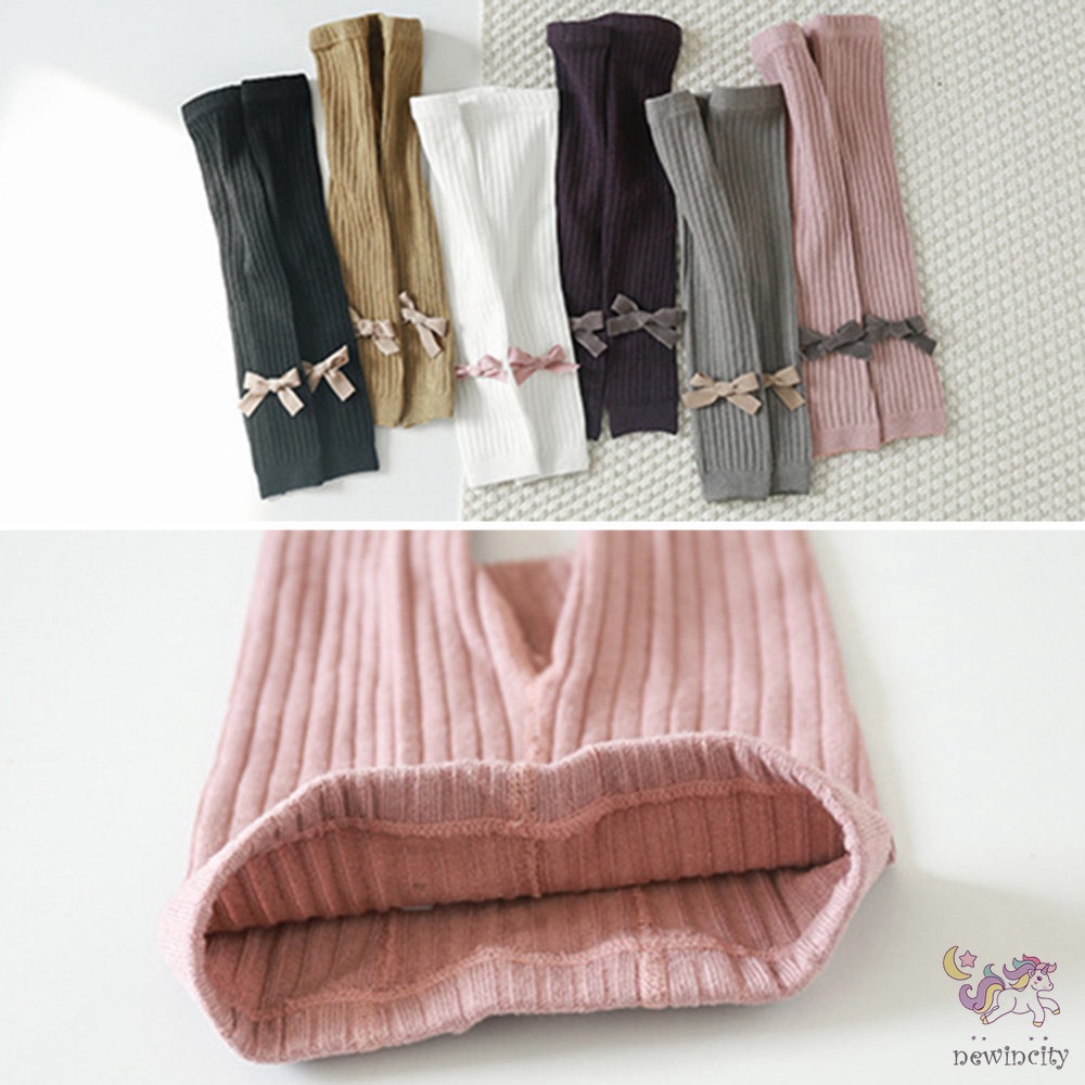 Quần legging đính nơ thời trang mùa thu phong cách Hàn Quốc dành cho bé gái