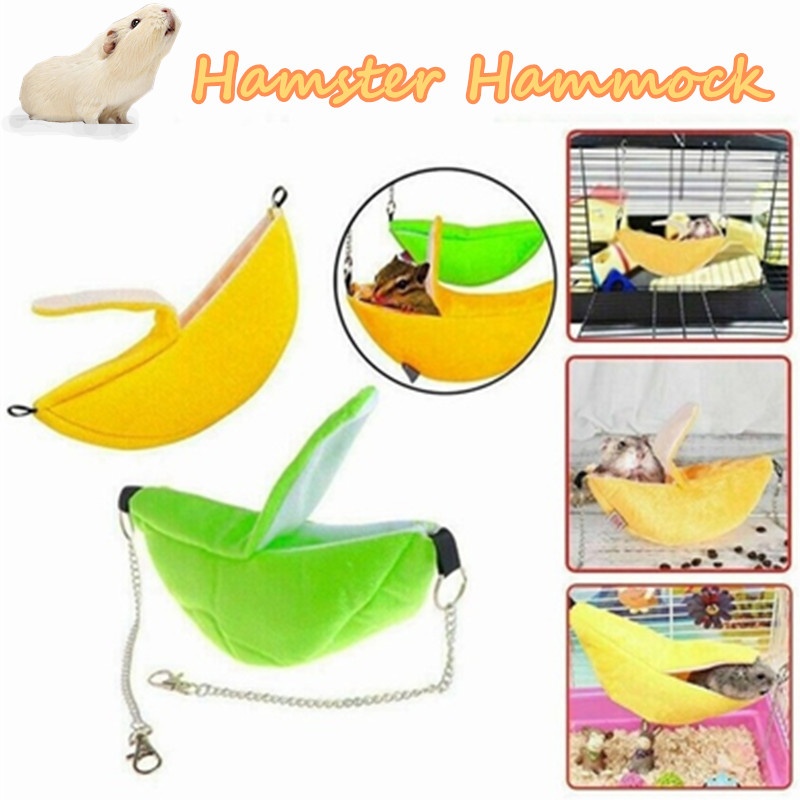 Ổ Nằm Giữ Ấm Hình Trái Chuối Cho Chuột Hamster