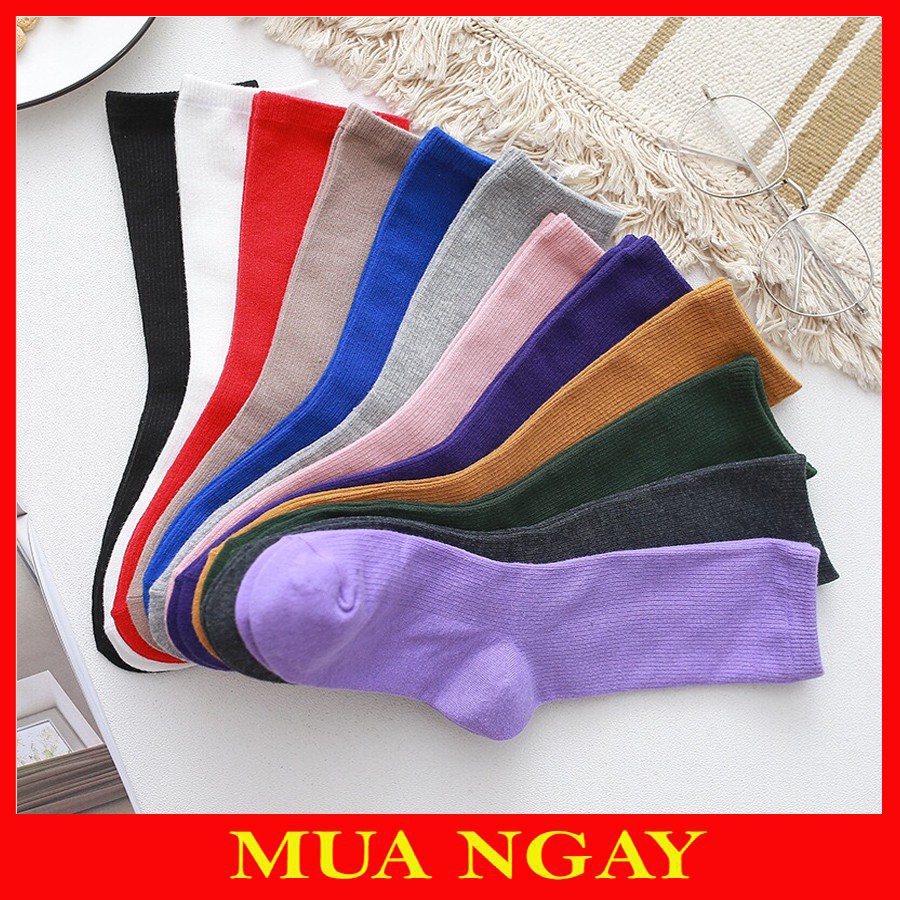 [Mã FAWINTER hoàn 15% xu đơn 99K] Tất Nữ Nhún Cao Cổ Vintage Hàn Quốc Loại 1 TN11 | BigBuy360 - bigbuy360.vn