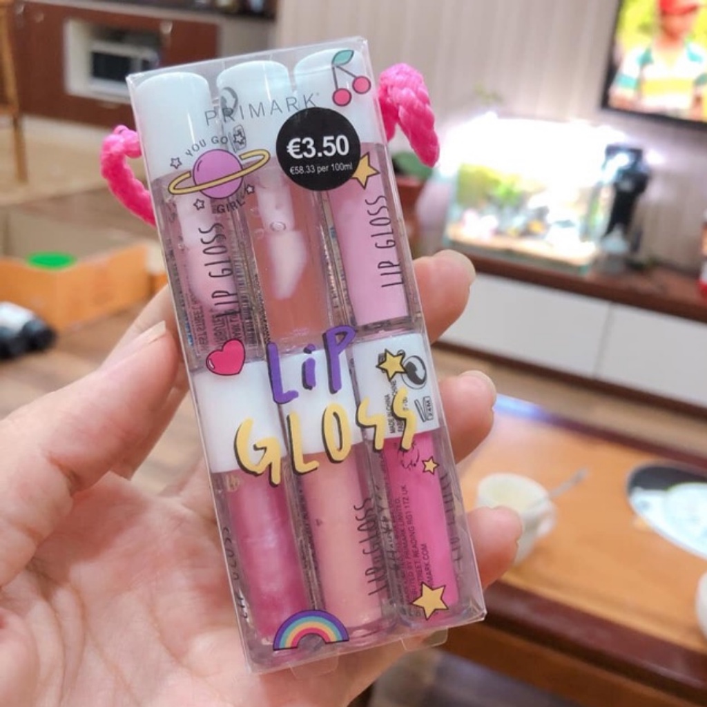 [Chính hãng] Set son môi trẻ em Lip Gloss 12 màu hữu cơ an toàn cho bé hàng Pháp