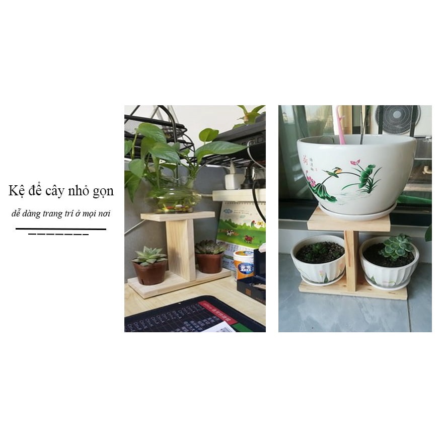Kệ gỗ để bàn trang trí SEN ĐÁ, để đồ lưu niệm mini. gỗ tự nhiên , kích thước rộng22.cao22.sâu10cm.