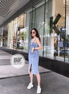 Đầm jean 2 dây sang chảnh