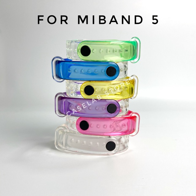 Dây đeo thay thế CRYSTAL CLEAR cho XIAOMI MIBAND 5/ Miband 6