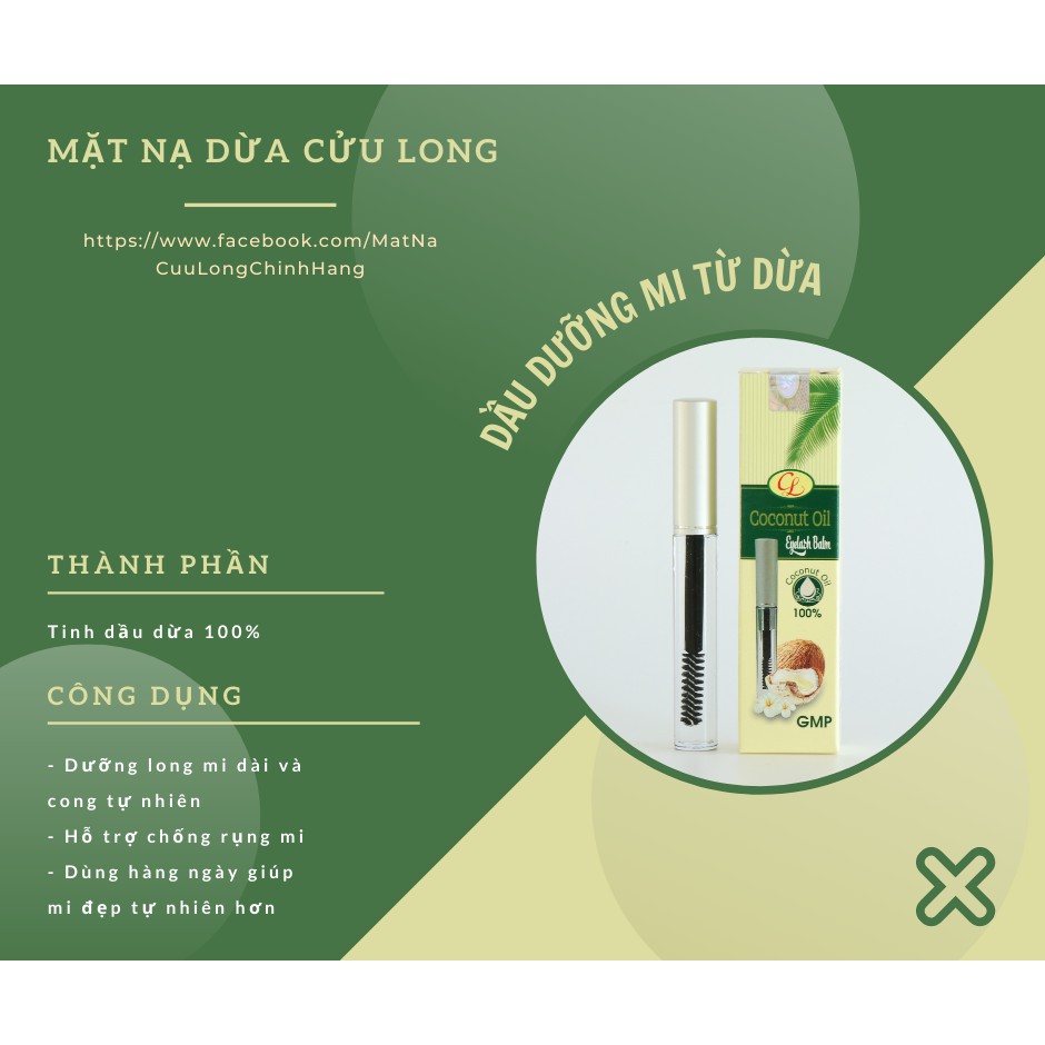 Dầu dừa dưỡng dài mi chống rụng mi Cửu Long | BigBuy360 - bigbuy360.vn