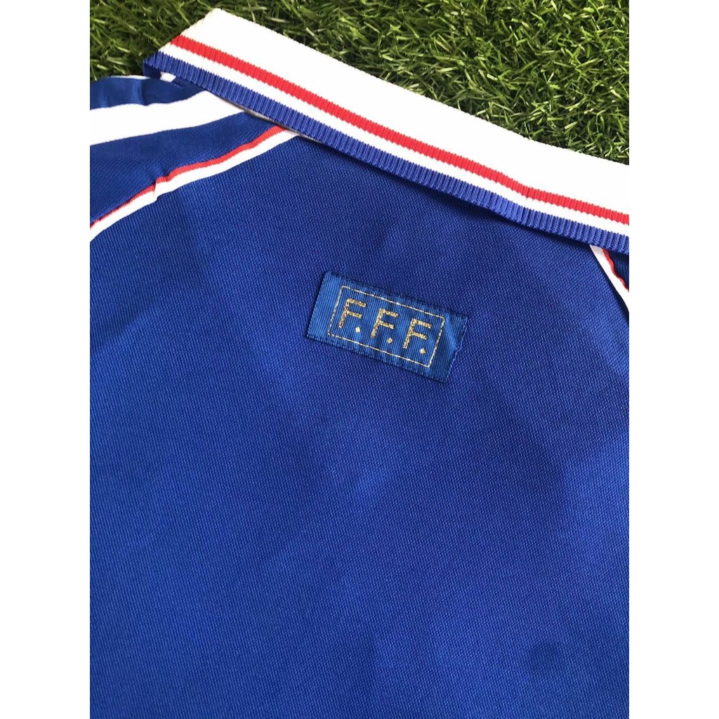 Áo Thun Bóng Đá Pháp Số 98 ZIDANE 1998 Phong Cách Retro