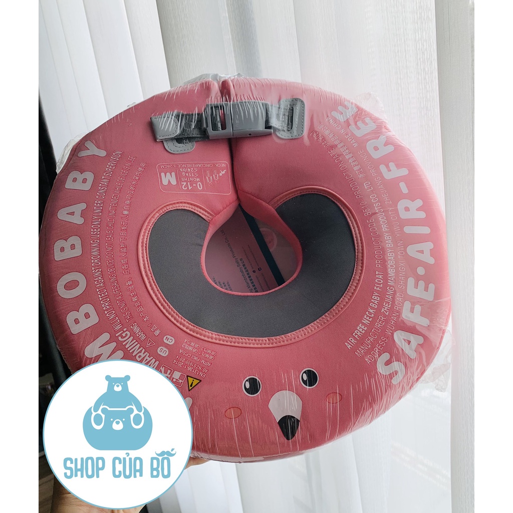 Phao đỡ cổ không bơm hơi Mambobaby cho bé từ 0-12 tháng mềm mại an toàn với da bé