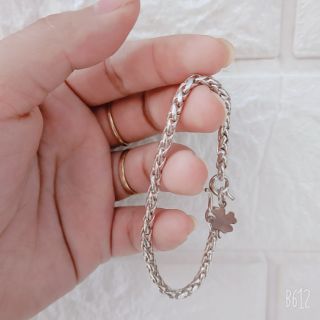 Lắc tay bạc dây dừa dày dặn cho bé