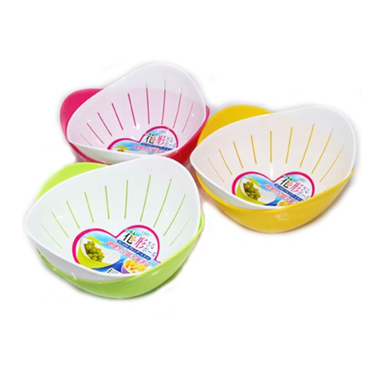 [Hỏa Tốc HN] Bộ rổ đựng hoa quả kèm khay hứng tròn Nội địa Nhật Bản