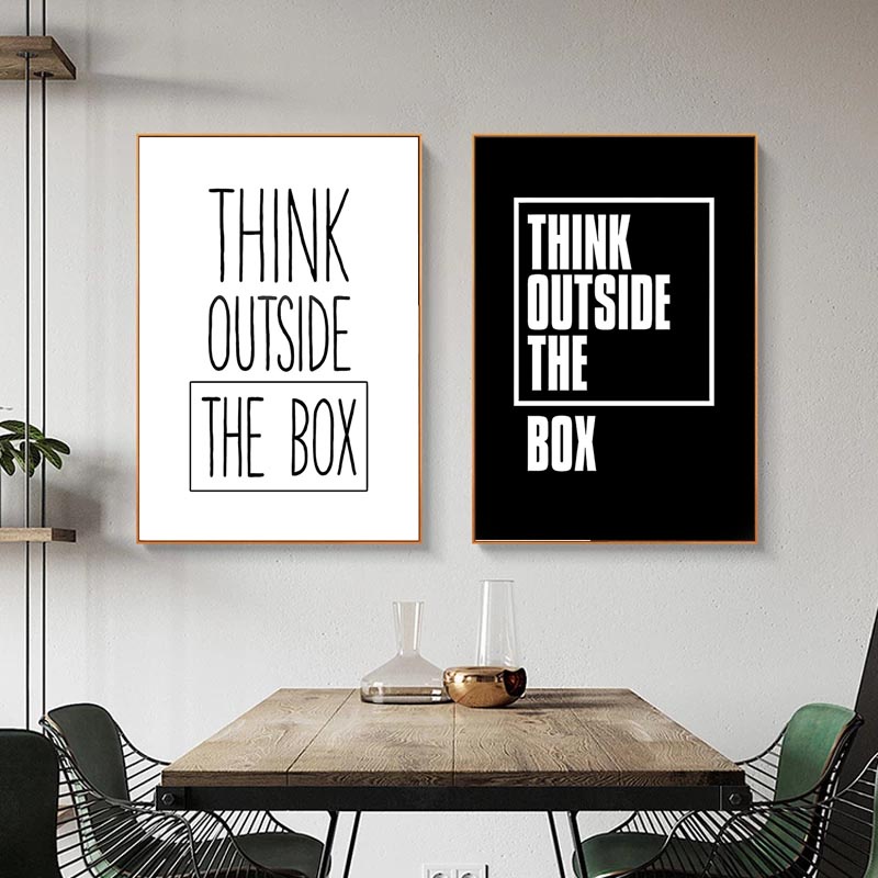 Tranh vải bạt in chữ truyền cảm hứng trang trí phòng khách / văn phòng